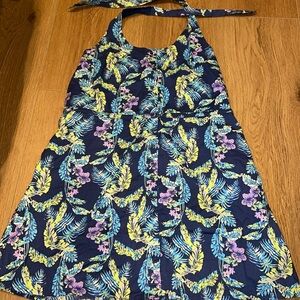 Women’s - Roxy blue floral halter dress - size M